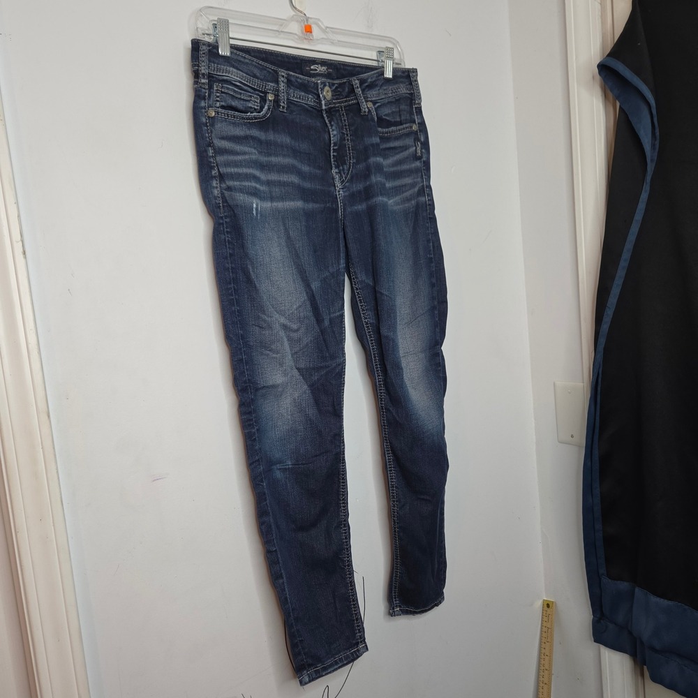 Silver Jeans Co Mazy Ankle Skinny Jeans Medium Wash W29 L27 L14105SPR313